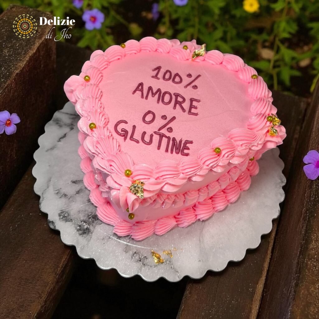 torta a forma di cuore